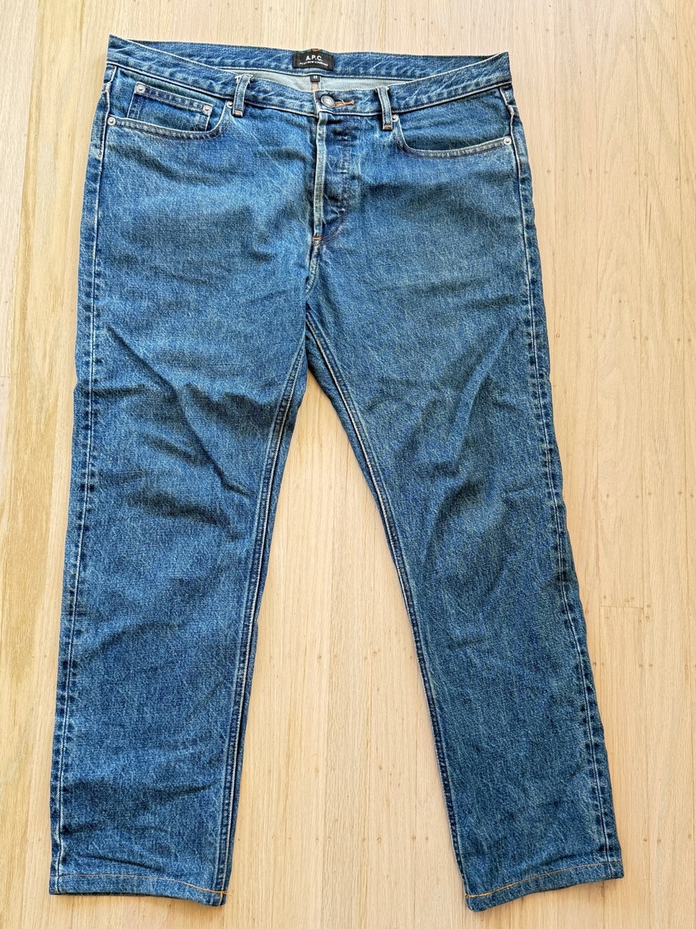 APC Men's Blue Denim Jeans